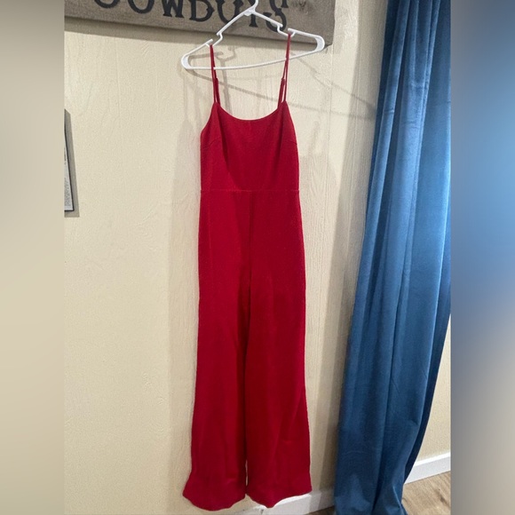 Amanda Uprichard Red Jumpsuit Size XS Black - Picture 1 of 2